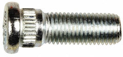 Dorman - M12-1.5 Serrated Bolt Wheel Stud - 14.22mm Knurl, 37mm OAL, 8mm Shoulder Length - Best Tool & Supply