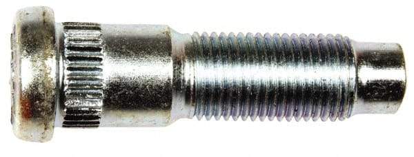 Dorman - 1/2-20 Serrated Bolt Wheel Stud - 0.589" Knurl, 1-15/16" OAL, 5/8" Shoulder Length - Best Tool & Supply