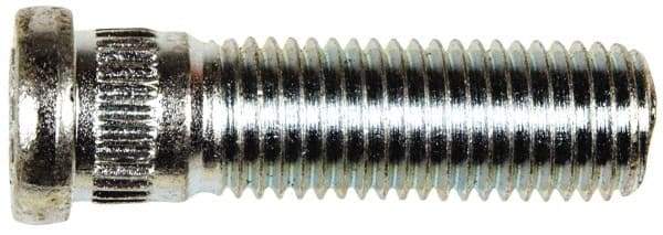 Dorman - M12-1.5 Serrated Bolt Wheel Stud - 12.73mm Knurl, 41.5mm OAL, 8mm Shoulder Length - Best Tool & Supply