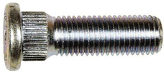 Dorman - M12-1.5 Serrated Bolt Wheel Stud - 14.35mm Knurl, 42.5mm OAL, 8mm Shoulder Length - Best Tool & Supply