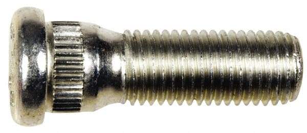 Dorman - M12-1.5 Serrated Bolt Wheel Stud - 14.2mm Knurl, 40mm OAL, 8mm Shoulder Length - Best Tool & Supply