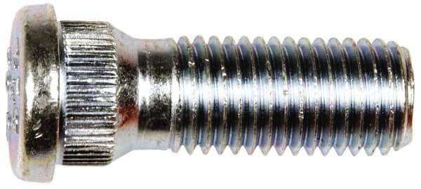 Dorman - M12-1.5 Serrated Bolt Wheel Stud - 14.3mm Knurl, 35.5mm OAL, 6.5mm Shoulder Length - Best Tool & Supply