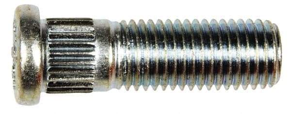 Dorman - M12-1.5 Serrated Bolt Wheel Stud - 12.5mm Knurl, 39.5mm OAL, 11.5mm Shoulder Length - Best Tool & Supply