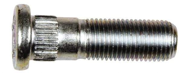 Dorman - M12-1.25 Serrated Bolt Wheel Stud - 12.83mm Knurl, 41.5mm OAL, 14mm Shoulder Length - Best Tool & Supply