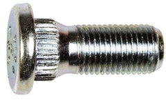 Dorman - M12-1.25 Serrated Bolt Wheel Stud - 14.27mm Knurl, 30.5mm OAL, 6mm Shoulder Length - Best Tool & Supply