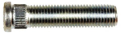 Dorman - M12-1.5 Serrated Bolt Wheel Stud - 12.8mm Knurl, 54mm OAL, 8mm Shoulder Length - Best Tool & Supply