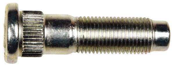 Dorman - 1/2-20 Serrated Bolt Wheel Stud - 0.612" Knurl, 2" OAL, 21/32" Shoulder Length - Best Tool & Supply