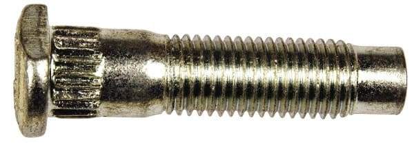 Dorman - M12-1.5 Serrated Bolt Wheel Stud - 13.41mm Knurl, 51.5mm OAL, 13.5mm Shoulder Length - Best Tool & Supply