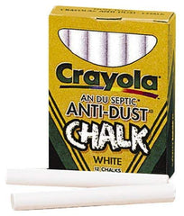 Crayola - Chalk Display/Marking Boards Accessory Type: Nontoxic Anti-Dust Chalks For Use With: Chalk Boards - Best Tool & Supply