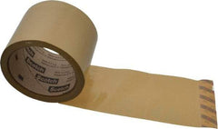 3M - 3" x 55 Yd Natural (Color) Rubber Adhesive Sealing Tape - Polypropylene Film Backing, 1.9 mil Thick, 44 Lb Tensile Strength, Series 371 - Best Tool & Supply