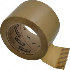 3M - 3" x 110 Yd Natural (Color) Rubber Adhesive Sealing Tape - Polypropylene Film Backing, 1.9 mil Thick, 44 Lb Tensile Strength, Series 371 - Best Tool & Supply