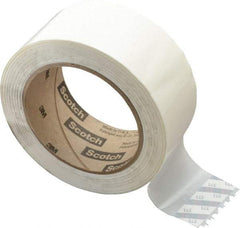 3M - 2" x 110 Yd White Rubber Adhesive Sealing Tape - Polypropylene Film Backing, 1.9 mil Thick, 44 Lb Tensile Strength, Series 371 - Best Tool & Supply