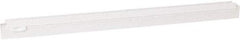 Vikan - 24" Rubber Blade Squeegee Refill - Double Edge, White, Plastic Holder - Best Tool & Supply