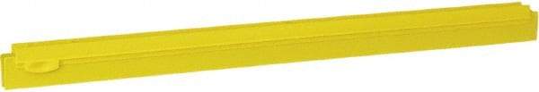 Vikan - 24" Rubber Blade Squeegee Refill - Double Edge, Yellow, Plastic Holder - Best Tool & Supply