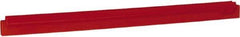 Vikan - 24" Rubber Blade Squeegee Refill - Double Edge, Red, Plastic Holder - Best Tool & Supply