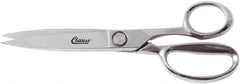 Clauss - 7" LOC, 10" OAL Chrome Plated Trimmers - Steel Straight Handle, For Paper, Fabric - Best Tool & Supply