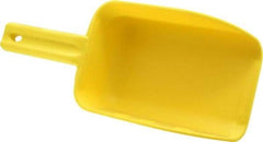 Remco - 32 oz Yellow Polypropylene Flat Bottom Scoop - 4.3" Wide x 3" Deep Bowl, 4-1/2" Handle Length, 11-1/2" OAL - Best Tool & Supply