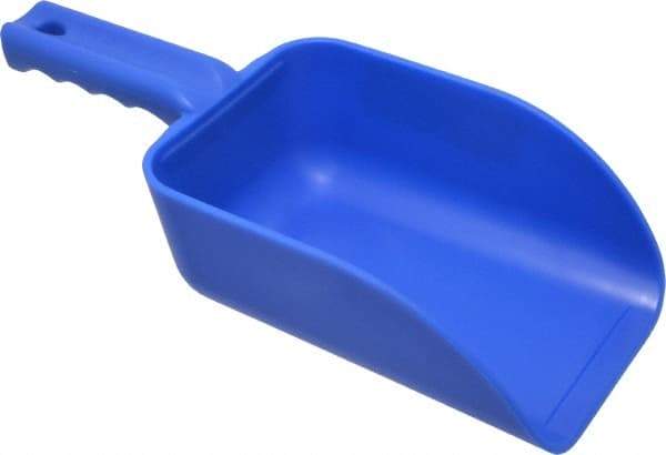 Remco - 32 oz Blue Polypropylene Flat Bottom Scoop - 4.3" Wide x 3" Deep Bowl, 4-1/2" Handle Length, 11-1/2" OAL - Best Tool & Supply