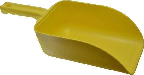 Remco - 82 oz Yellow Polypropylene Flat Bottom Scoop - 5.9" Wide x 3.3" Deep Bowl, 4-1/2" Handle Length, 15.1" OAL - Best Tool & Supply