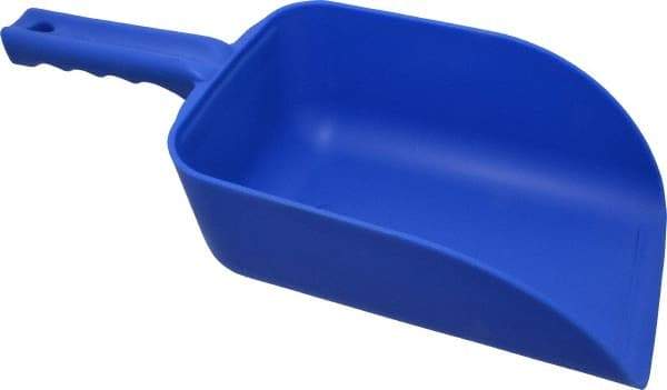 Remco - 82 oz Blue Polypropylene Flat Bottom Scoop - 5.9" Wide x 3.3" Deep Bowl, 4-1/2" Handle Length, 15.1" OAL - Best Tool & Supply