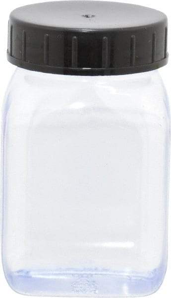 Dynalon Labware - 100 mL Wide-Mouth Bottle - PVC, Clear, 2.87" High x 1.3" Diam, 1.3" Cap - Best Tool & Supply