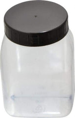 Dynalon Labware - 500 mL Wide-Mouth Bottle - PVC, Clear, 4.33" High x 2.24" Diam, 2.24" Cap - Best Tool & Supply