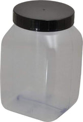 Dynalon Labware - 1,000 mL Wide-Mouth Bottle - PVC, Clear, 5.71" High x 2.76" Diam, 2.76" Cap - Best Tool & Supply