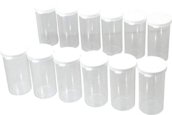 Dynalon Labware - 40 Drams Vial - Polystyrene, Clear, 4" High x 1-3/4" Diam, 3/4" Cap - Best Tool & Supply