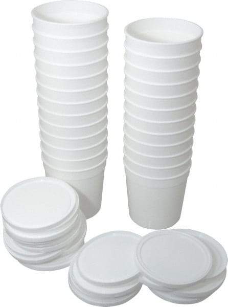 Dynalon Labware - 16 oz Disposable Container - PPCO, White, 3-5/8" High x 2-3/4" Diam, 3/4" Cap - Best Tool & Supply