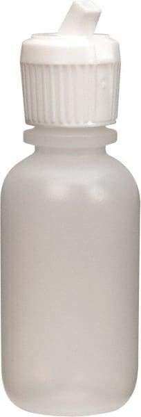 Dynalon Labware - 30 mL Dispensing Bottle - Polyethylene, Translucent, 3-1/2" High x 1-1/4" Diam, 3/4" Cap - Best Tool & Supply