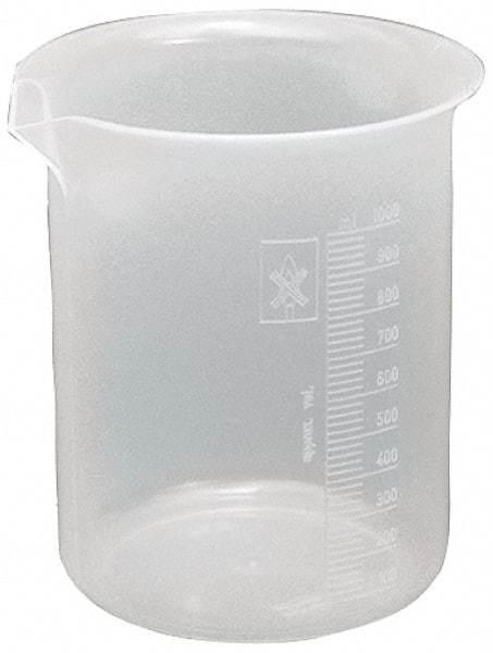 Dynalon Labware - 250 ml Polypropylene Griffin-Style Beaker - 10 ml Graduation, 2-51/64" Diam x 3-3/4" High - Best Tool & Supply