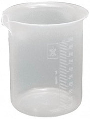 Dynalon Labware - 100 ml Polypropylene Griffin-Style Beaker - 5 ml Graduation, 2" Diam x 2-53/64" High - Best Tool & Supply