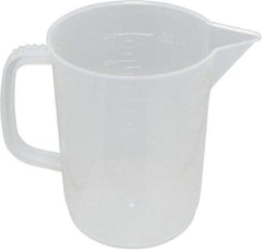 Dynalon Labware - 500 ml Polypropylene Graduated Beaker - 25 ml Graduation, 3-35/64" Diam x 4-9/16" High - Best Tool & Supply