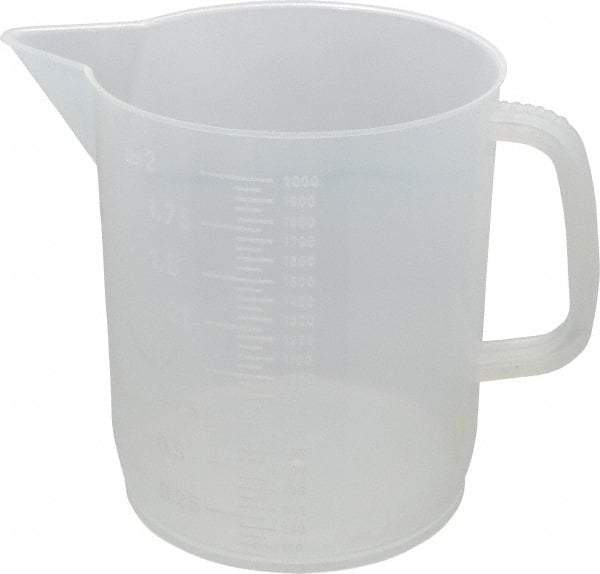 Dynalon Labware - 2,000 ml Polypropylene Graduated Beaker - 50 ml Graduation, 5-23/32" Diam x 6-1/2" High - Best Tool & Supply