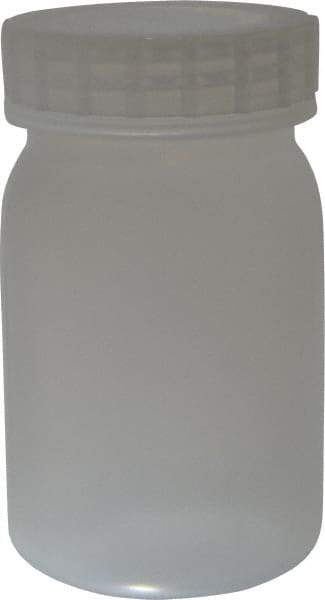 Bel-Art - 16 oz Wide-Mouth Bottle - Polypropylene, Translucent, 5.3" High x 3.2" Diam, 3/4" Cap - Best Tool & Supply