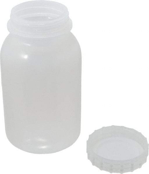 Bel-Art - 32 oz Wide-Mouth Bottle - Polypropylene, Translucent, 7" High x 3.9" Diam, 3/4" Cap - Best Tool & Supply