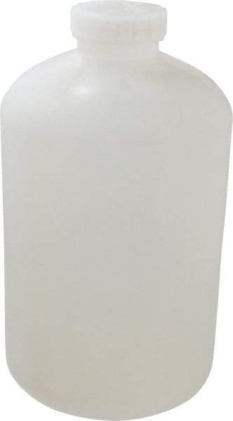 Bel-Art - 2 Gal Wide-Mouth Bottle - Polypropylene, Translucent, 13.1" High x 7.4" Diam, 3/4" Cap - Best Tool & Supply