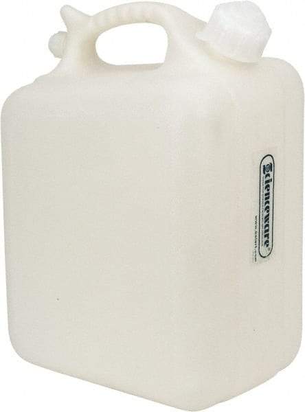 Bel-Art - 2-1/2 Gal Carboy - Polyethylene, White, 7.3" High x 10.1" Diam, 3/4" Cap - Best Tool & Supply