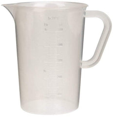 Bel-Art - 500 ml Polypropylene Graduated Pitcher - 10 ml Graduation, x 5-1/4" High - Best Tool & Supply