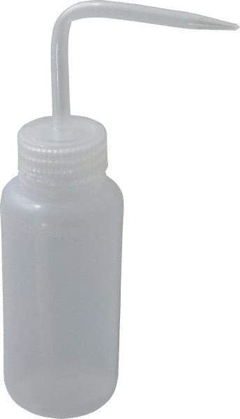 Bel-Art - 8 oz Wide-Mouth Bottle - Polyethylene, Translucent, 43mm Cap - Best Tool & Supply