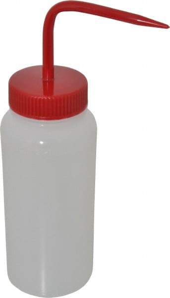 Bel-Art - 16 oz Wide-Mouth Bottle - Polyethylene, Translucent, 43mm Cap - Best Tool & Supply