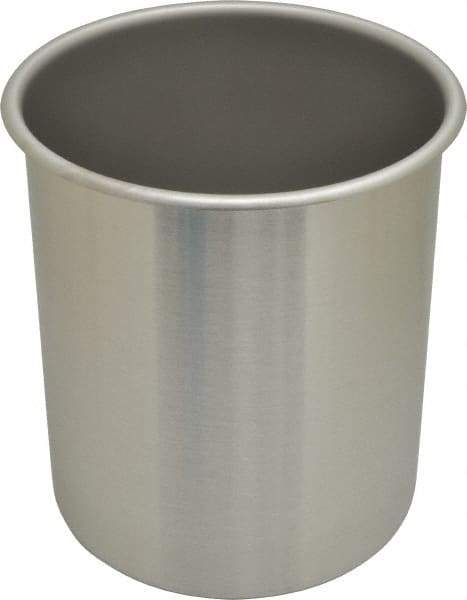 VOLLRATH - Round, Chrome Stainless Steel Food Storage Container - 8.6" High x 7.3" Wide - Best Tool & Supply