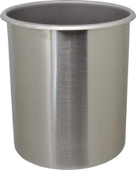 VOLLRATH - Round, Chrome Stainless Steel Food Storage Container - 9.8" High x 8" Wide - Best Tool & Supply