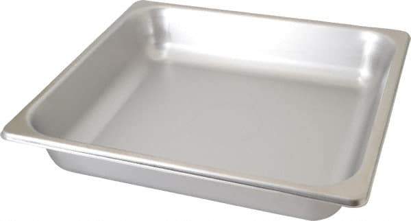 VOLLRATH - Rectangular, Chrome Stainless Steel Food Pan - 2-1/2" High x 12.8" Wide x 13.9" Long - Best Tool & Supply