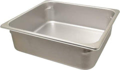 VOLLRATH - Rectangular, Chrome Stainless Steel Food Pan - 4" High x 12.8" Wide x 13.9" Long - Best Tool & Supply