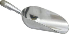 VOLLRATH - 5 oz Silver Cast Aluminum Round Bottom Scoop - 2.4" Wide Bowl, 2-1/2" Handle Length, 7.1" OAL - Best Tool & Supply