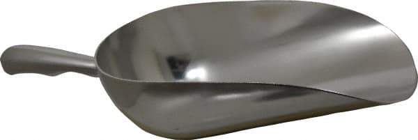 VOLLRATH - 40 oz Silver Cast Aluminum Round Bottom Scoop - 4.8" Wide Bowl, 3.6" Handle Length, 12.8" OAL - Best Tool & Supply