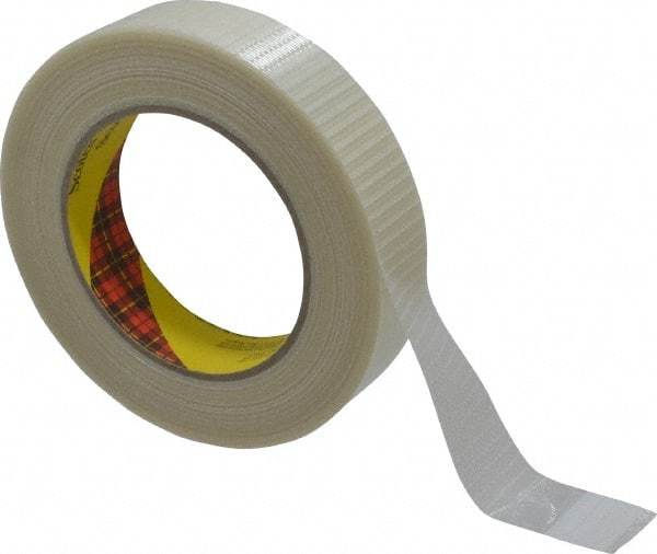 3M - 1" x 55 Yd Clear Rubber Adhesive Packaging Tape - Polypropylene Film Backing, 5.7 mil Thick, 150 Lb Tensile Strength, Series 8959 - Best Tool & Supply