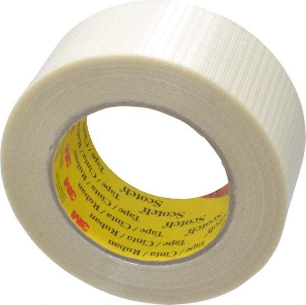 3M - 2" x 55 Yd Clear Rubber Adhesive Packaging Tape - Polypropylene Film Backing, 5.7 mil Thick, 150 Lb Tensile Strength, Series 8959 - Best Tool & Supply