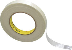 3M - 3/4" x 60 Yd Clear Rubber Adhesive Packaging Tape - Polypropylene Film Backing, 6.6 mil Thick, 380 Lb Tensile Strength, Series 8981 - Best Tool & Supply